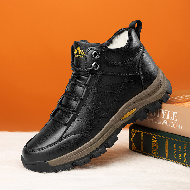 加绒保暖防滑耐磨高帮羊毛雪地靴