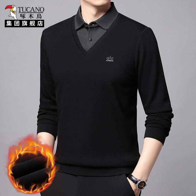 啄木鸟爸爸装秋冬款长袖针织衫