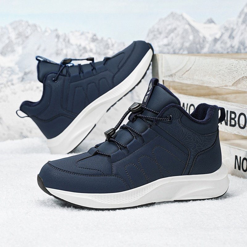户外软底加绒运动休闲雪地靴男款