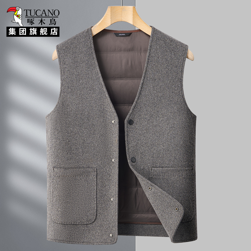 啄木鸟双面穿运动户外马夹多口袋