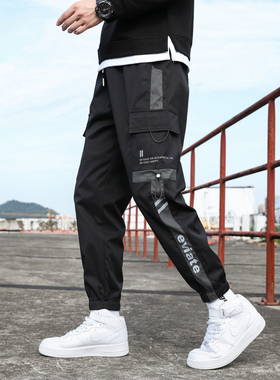啄木鸟集团官方工装裤男多口袋休闲长裤潮牌运动青少年学生裤子TZ