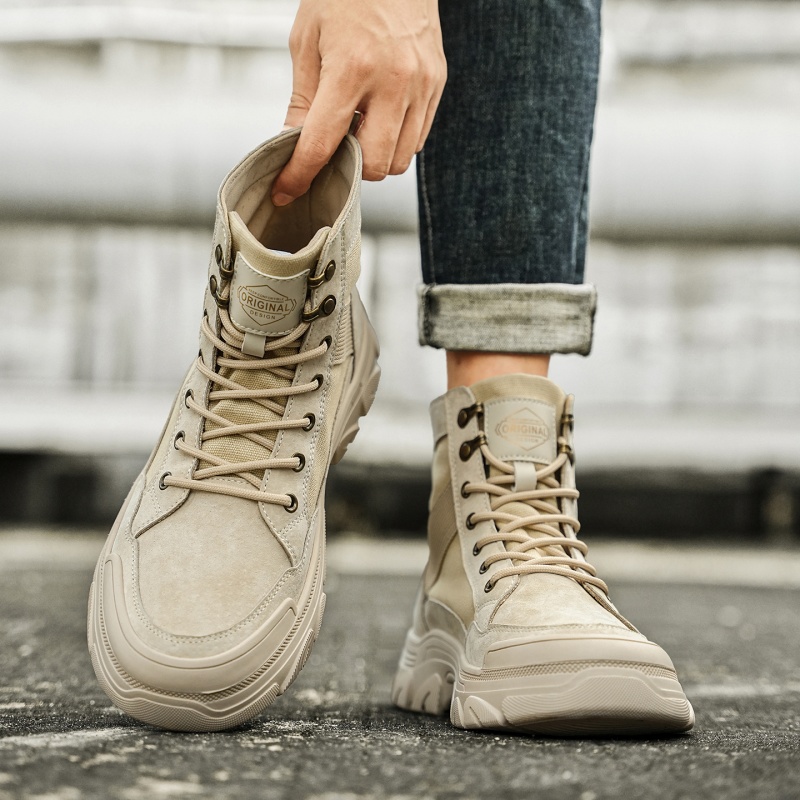 男士软底户外高帮耐磨沙漠马丁靴