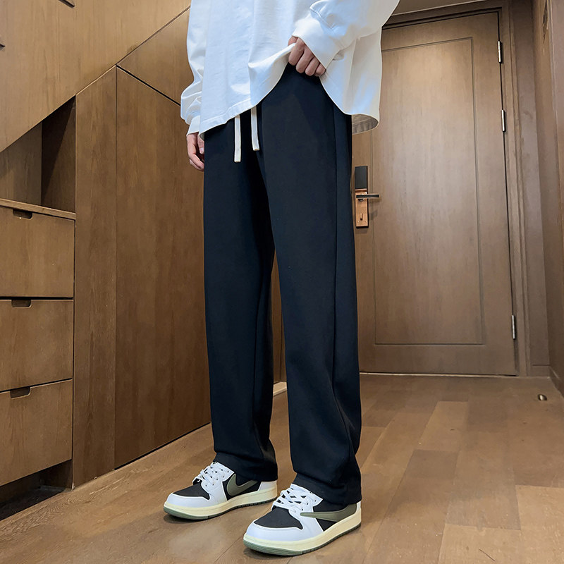 啄木鸟男士休闲裤慵懒风垂感阔腿裤宽松抽绳直筒长裤百搭运动裤TZ,男装,休闲裤,淘宝优惠券,粉丝福利购,淘宝优惠卷