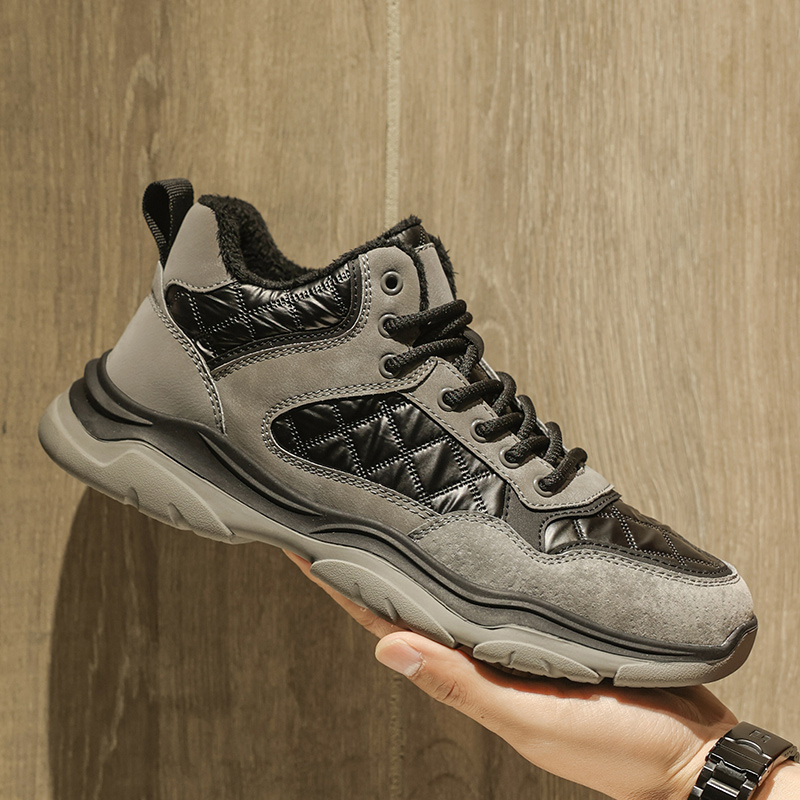 加绒加厚保暖雪地靴男户外运动鞋