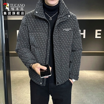 啄木鸟2025年秋冬季男士羽绒棉服