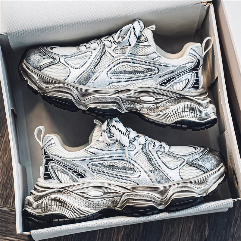 厚底老爹鞋男款百搭休闲运动鞋男