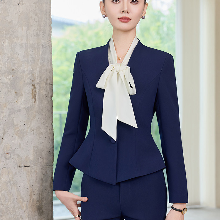 纯色基础西装套装女职业装气质修身显瘦高端ol风工作服LQ