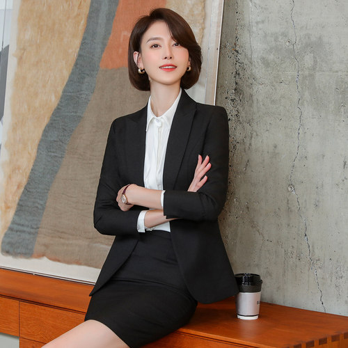 西装套装女商务通勤风职业装正装高端修身工作服职业套装LQ