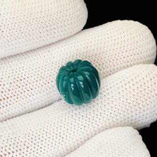 雪巴琉璃南瓜珠顶珠腰珠星月金刚猴头配饰绿松南红蜜蜡西藏老料器