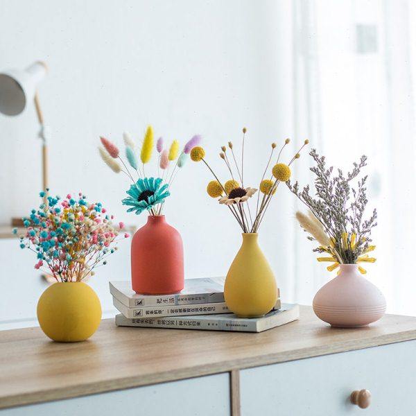 北欧风创意简约桌面轻奢餐桌小花瓶客厅电视柜插花干花装饰品摆件,鲜花速递/花卉仿真/绿植园艺,花瓶,淘宝优惠券,粉丝福利购,淘宝优惠卷