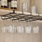 红酒杯架倒挂置物架高档轻奢悬挂架子高脚杯酒柜洋酒沥水橱柜下挂