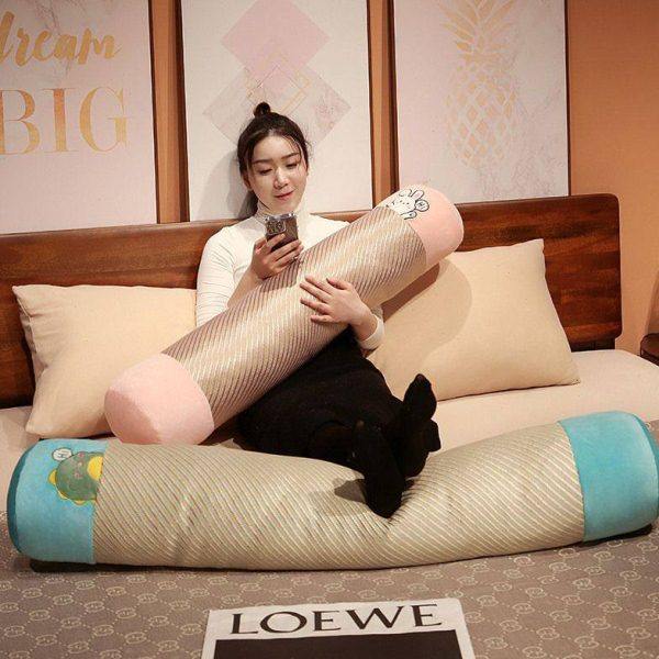 夏季藤席长条夹腿枕抱枕睡觉长条夏天抱枕冰凉可爱超软圆柱降温in,五金/工具,打气筒,淘宝优惠券,粉丝福利购,淘宝优惠卷