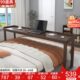 实木跨床桌可移动小桌子懒人桌双人床边桌电脑桌家用长条床上书桌