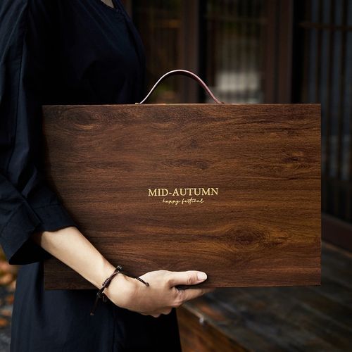 2025新款中秋6/8粒流心冰皮月饼礼盒包装盒高档T轻奢礼品盒定制空