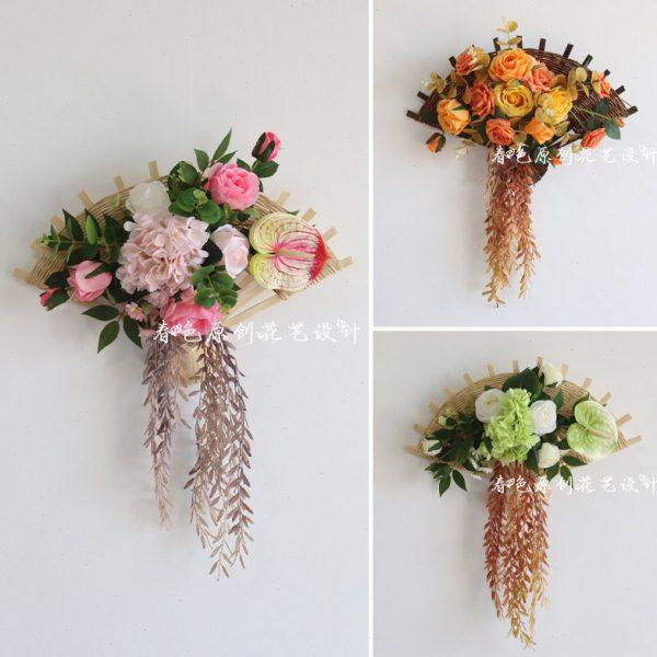 房间卧室墙面挂墙装饰花墙壁上挂件电视背景装饰品扇子壁挂餐厅墙,家居饰品,壁饰,淘宝优惠券,粉丝福利购,淘宝优惠卷