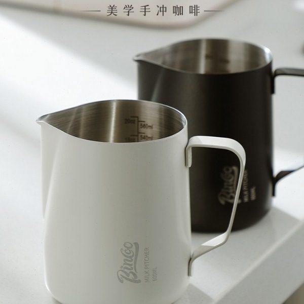Bincoo咖啡拉花缸尖嘴拉花杯打奶缸带刻度不锈钢奶泡杯,餐饮具,拉花缸/拉花杯/打奶缸,淘宝优惠券,粉丝福利购,淘宝优惠卷