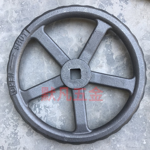 截止阀船a用圆形手轮方孔13*13铸铁开关圆盘转轮外径180/280/320
