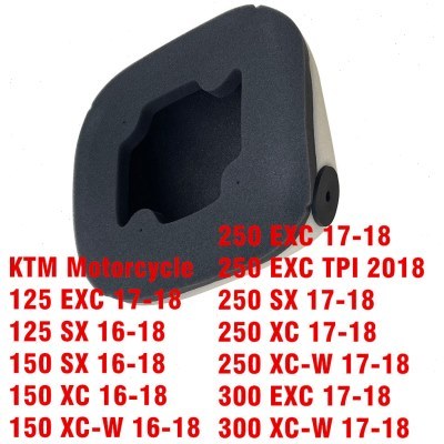 适用KTM SX125 16-18 SX250 17-18 EXC125 17-20 海绵 空气滤芯