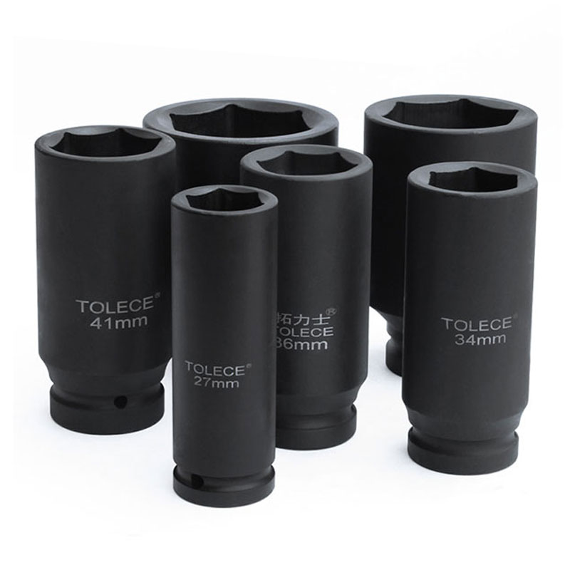 3/4套筒加长气动风炮电动扳s手中风炮120mm六角65套头36重型46 50