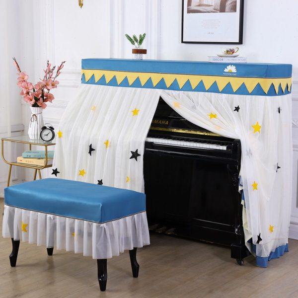 高级钢琴防尘罩盖布全罩开机不取钢琴凳套罩琴罩轻奢北欧风琴盖巾,居家布艺,钢琴罩,淘宝优惠券,粉丝福利购,淘宝优惠卷