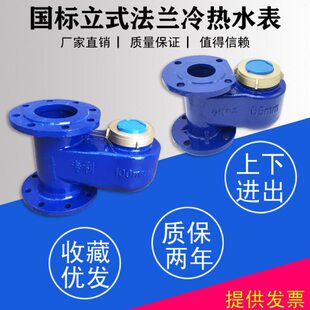 上进32/40水表DN50 65 80 100mm 2寸 4寸立式法兰水表冷热水竖式