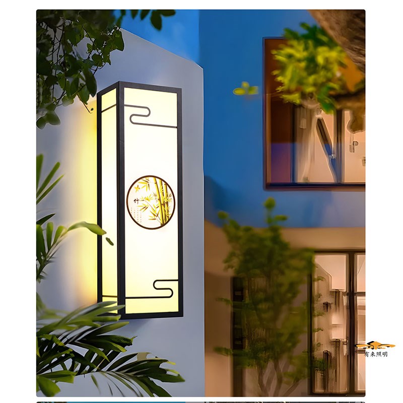 02太阳能壁灯户外防水别u墅庭院现代简约围墙装饰灯院子外墙柱子