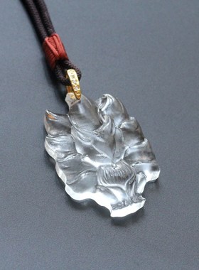 古法琉璃九尾狐吊坠狐狸男女情侣款时尚项N链 狐狸挂件挂坠饰品