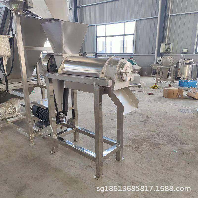 商用芦笋蜜柚榨汁机 工业大型果蔬汁生产线 菠萝雪花梨破碎挤汁机