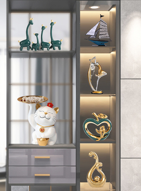 客厅电视酒柜装饰品m摆件轻奢高档家居玄关现代艺术高端大气上档