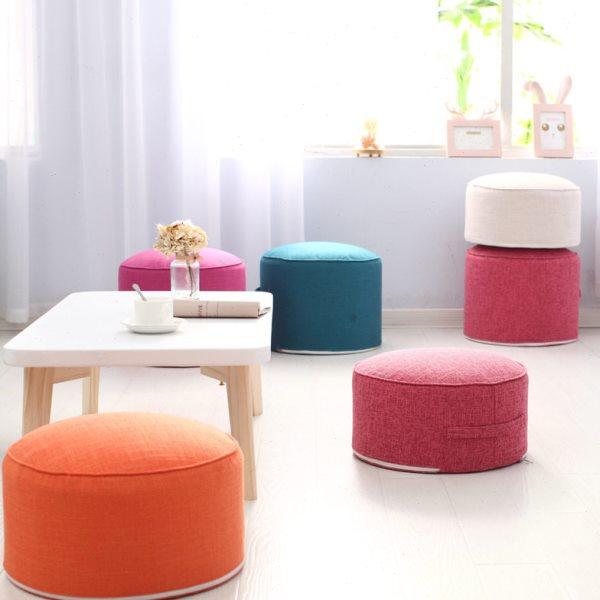 ZQ棉麻榻榻米垫子家用茶道地板坐墩可拆洗布艺加厚圆形坐垫蒲团,居家布艺,蒲团,淘宝优惠券,粉丝福利购,淘宝优惠卷