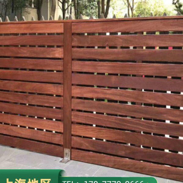 户外防腐木围栏庭院花园别墅栅栏室外围墙碳化木篱笆田园阳台护栏