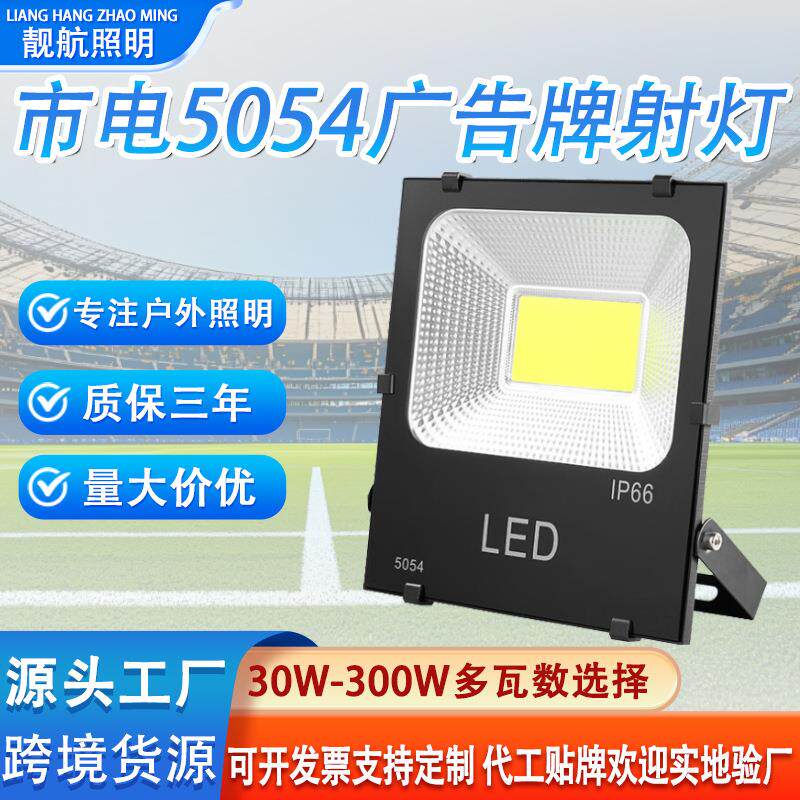 led投光灯户外庭院灯照树灯大功率300w泛光灯广告牌投射灯花园灯