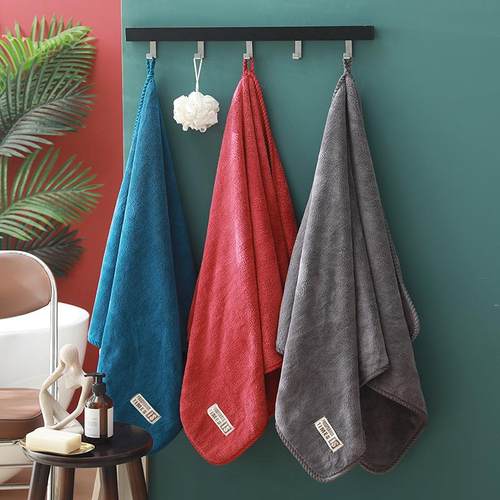 工厂珊瑚绒加厚浴巾 柔软吸水速干美容院大毛巾 直播