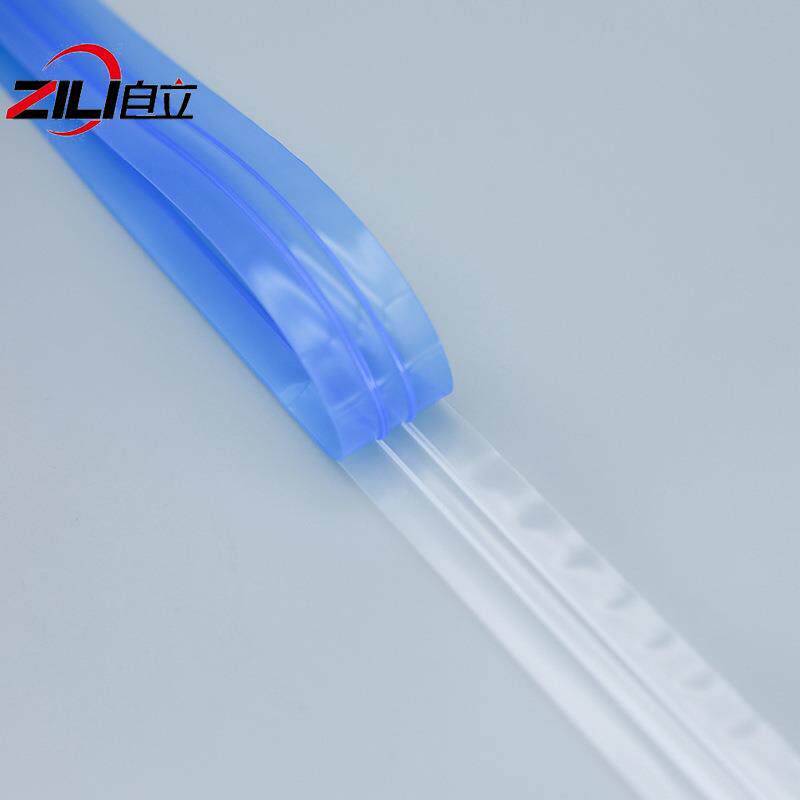 半透明PE塑胶双牙拉链 双轨密封条多色防爆塑料夹链双牙手拉条