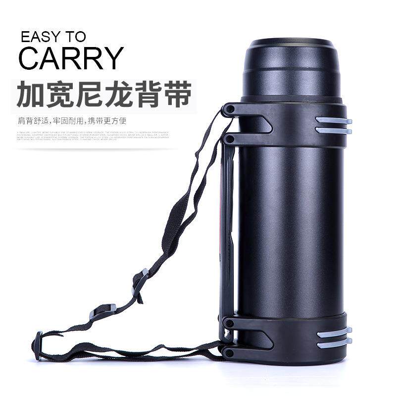 2.0L大容量户外运动水壶304不锈钢旅行壶家用便携保温杯礼品印字