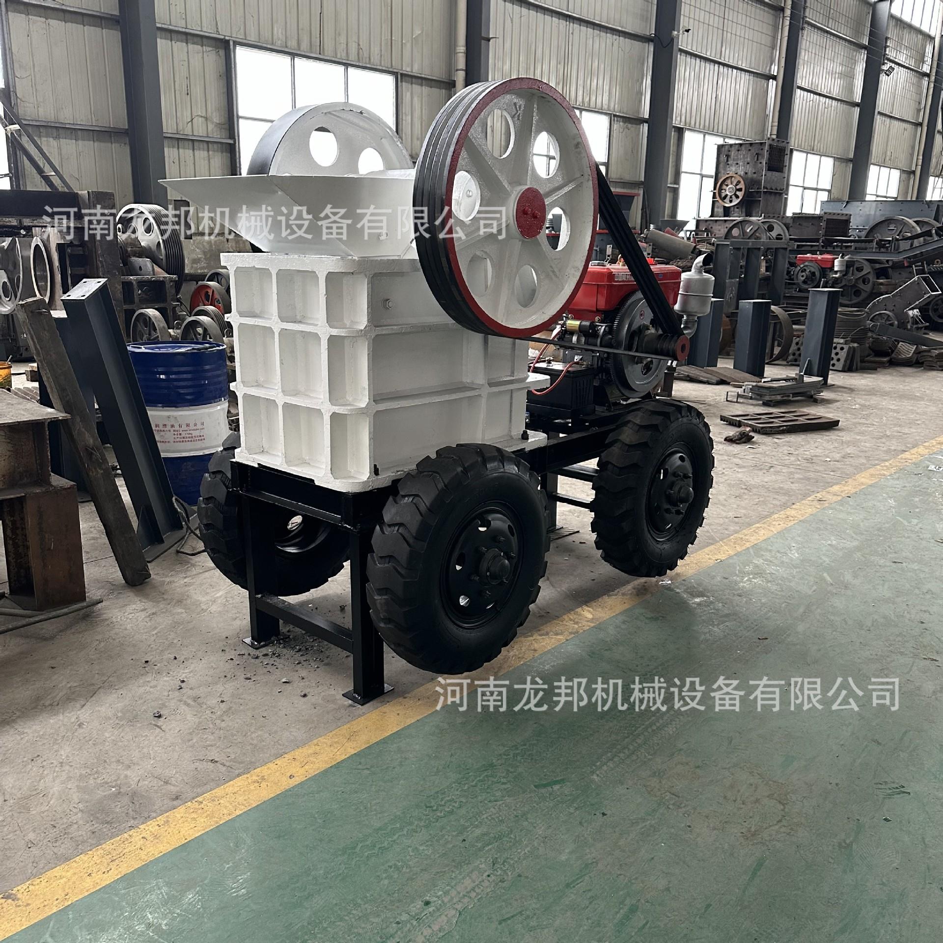 小型柴油移动破碎机生产线 建筑垃圾鄂式破碎机 筛分一体