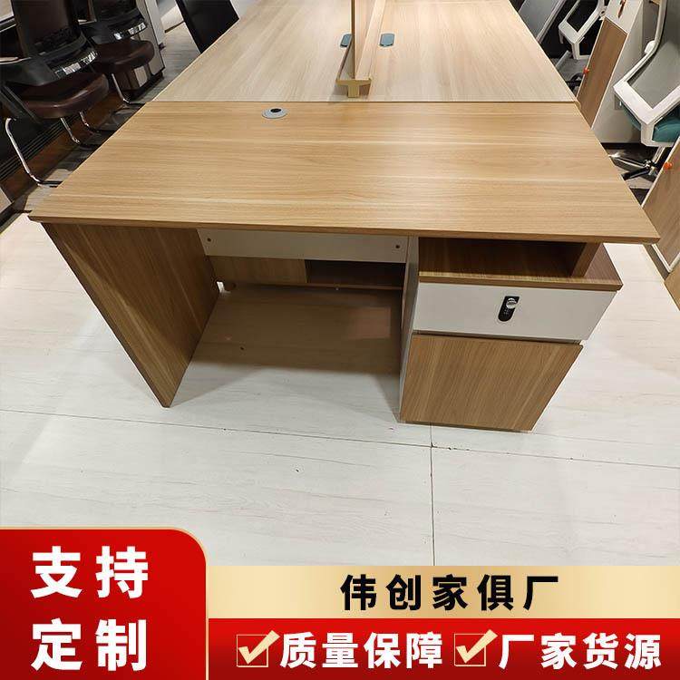 办公室单人电脑桌简易板式财务卡座办公桌员工简约带抽屉办公桌