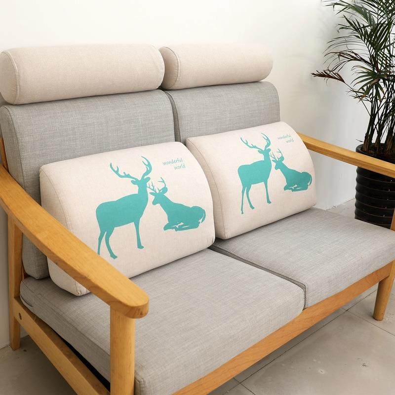 沙发靠背腰枕腰靠靠枕客厅长方形海绵三角学生寝室宿舍床上大靠垫,居家布艺,抱枕被,淘宝优惠券,粉丝福利购,淘宝优惠卷