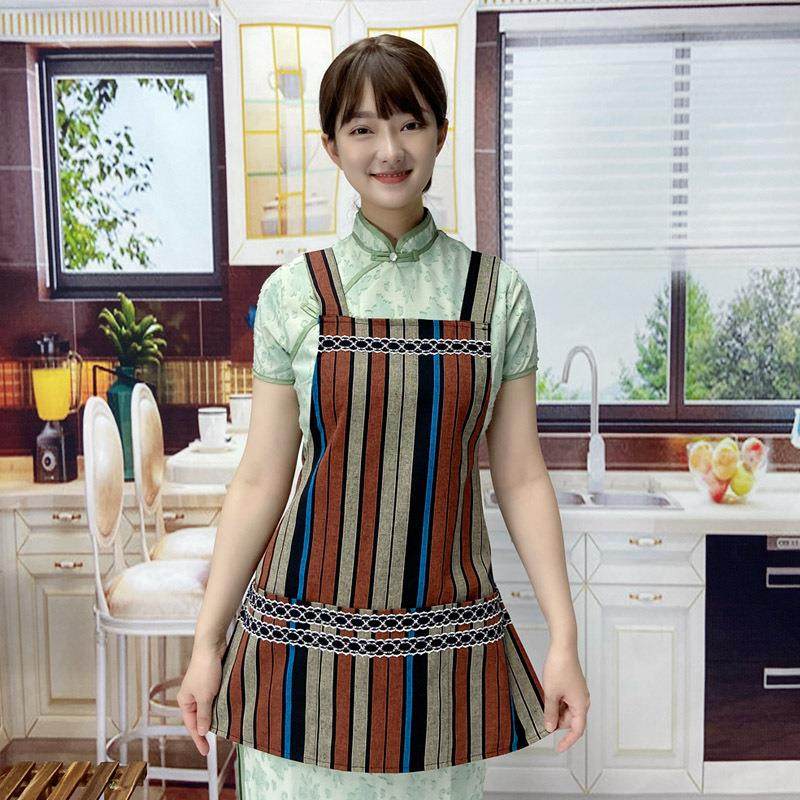 围裙女小个子洋气厨房家用餐饮服务员工作上班干活防污耐脏围腰,家庭/个人清洁工具,围裙套装,淘宝优惠券,粉丝福利购,淘宝优惠卷