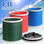 车用13L折叠水桶户外钓鱼水桶汽车大号便携洗车水桶洗车工具用品