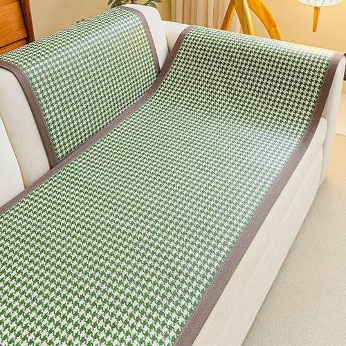 藤席冷感沙发垫夏季夏天款防滑凉席凉垫坐垫子简约现代风沙发套罩