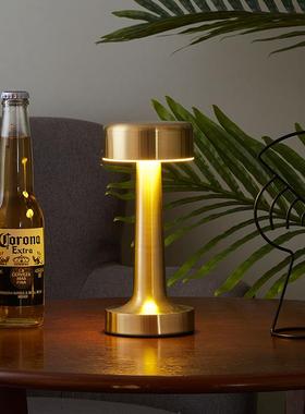 2ILED酒吧清吧充电台灯户外咖啡厅餐桌灯床头简约小夜灯桌面气氛