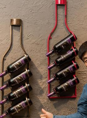 复古红酒架壁挂酒吧装饰家居餐厅墙上墙壁loft创意装饰品葡萄酒架