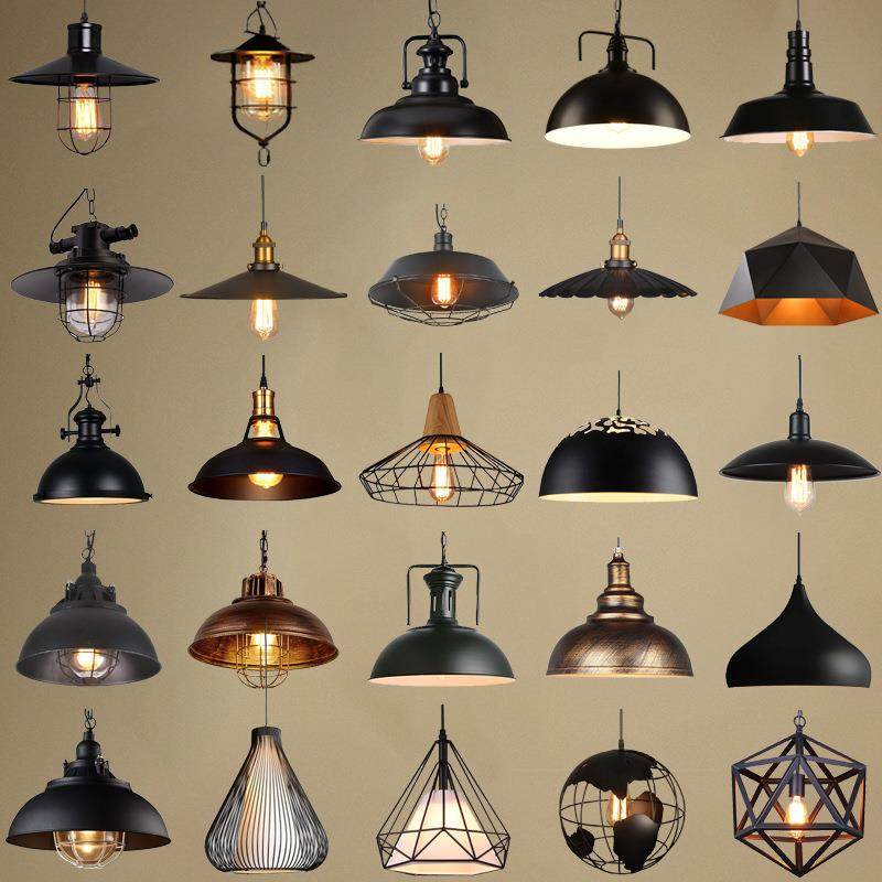 复古工业风铁艺灯罩店铺商用火锅店酒吧锅盖烧烤店怀旧单头小吊灯,家装灯饰光源,智能吊灯,淘宝优惠券,粉丝福利购,淘宝优惠卷
