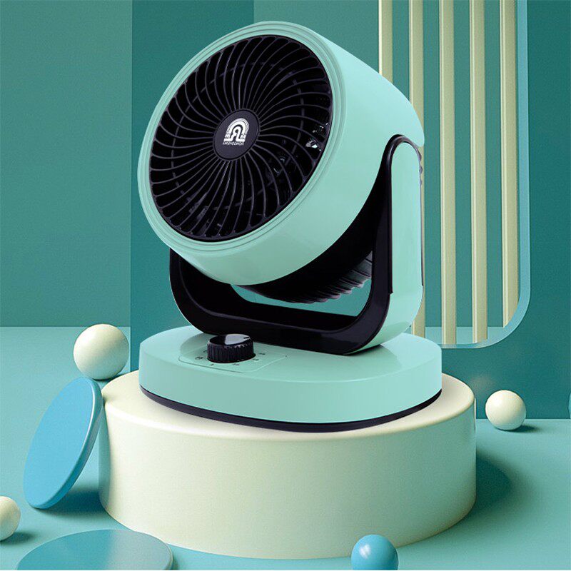 迷你暖风机卧室家用冷暖两用摇A头循环扇小型德国黑科技桌面取暖