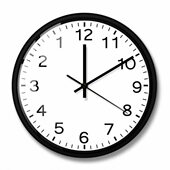 饰带灯 倒着走 时钟逆时针反走挂钟家居装 钟表网红时钟创意定制