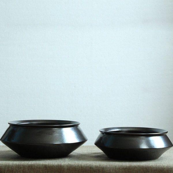 黑色复古陶瓷小花禅意花器摆件干花花插餐桌公桌软装饰品,特色手工艺,青花瓷,淘宝优惠券,粉丝福利购,淘宝优惠卷