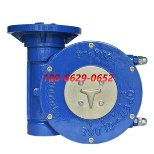 不锈钢涡轮箱蝶阀传动头单级双级驱动装 球墨 QDX3电动涡轮装 置