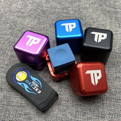 TP方形金属巧克粉盒巧粉袋巧克夹桌球用品配件磁吸 结实美观多色