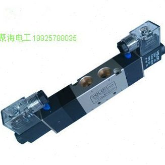 三位五通气动电磁 控制阀双头换向阀4V230-08C封闭/E排气型全电压